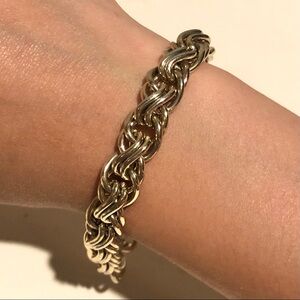 JCREW Gold Thick Cable Chain Bracelet
